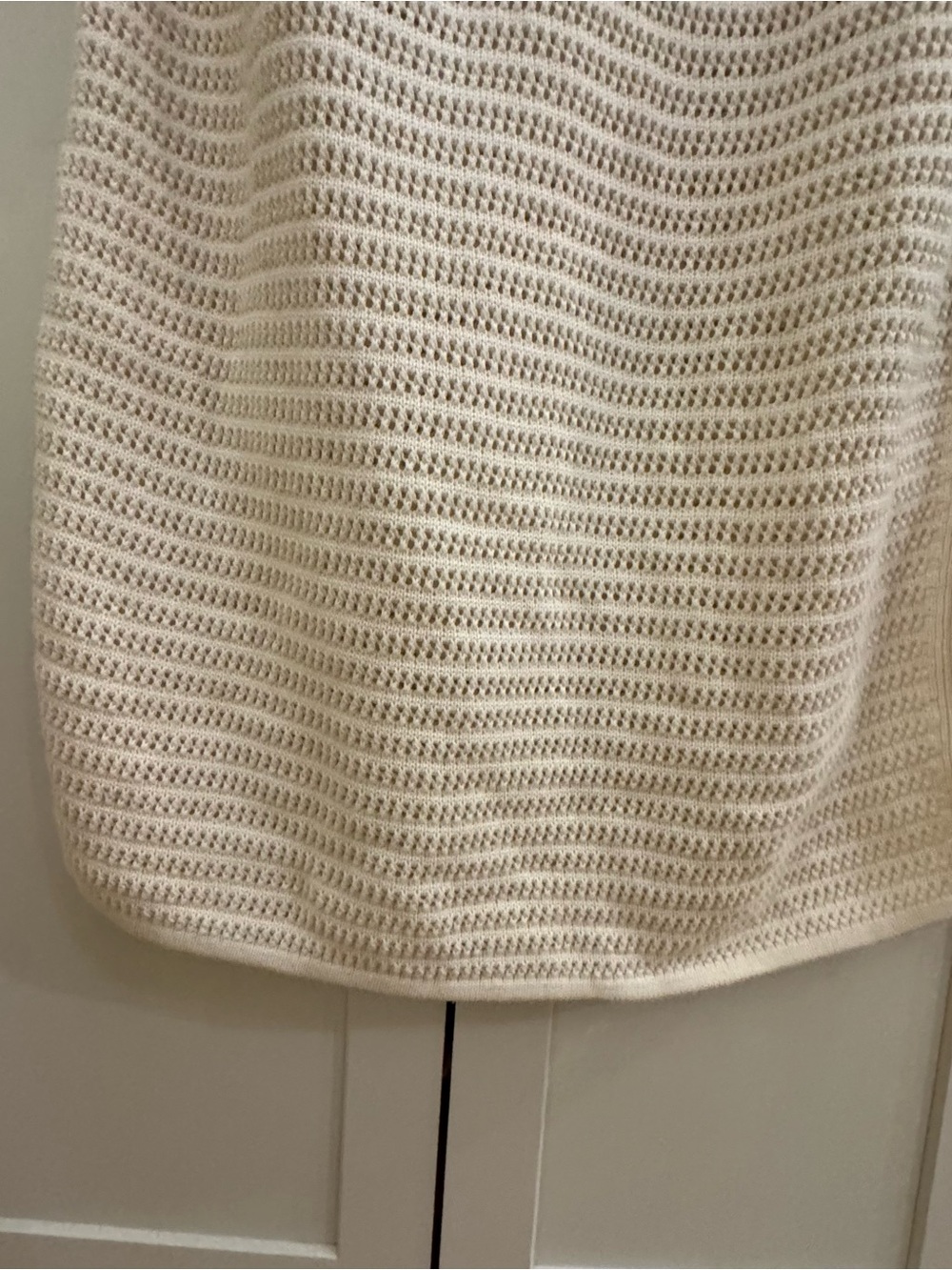 Everlane Cream Open-Weave Knit Midi Skirt - Picture 5 of 7